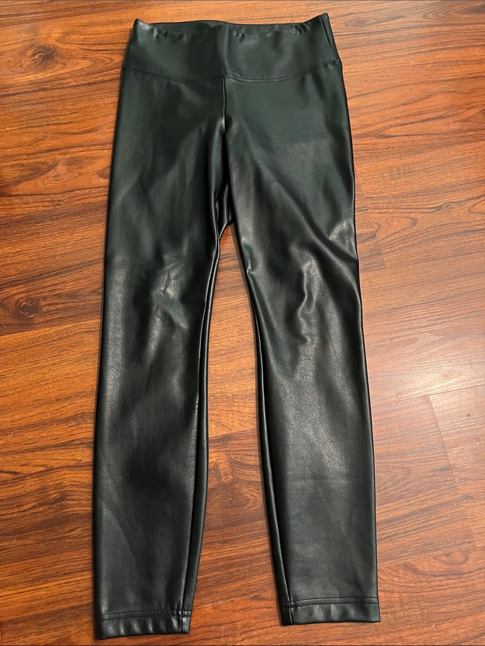 White House Black Market Black Faux Leather Skinny Pants